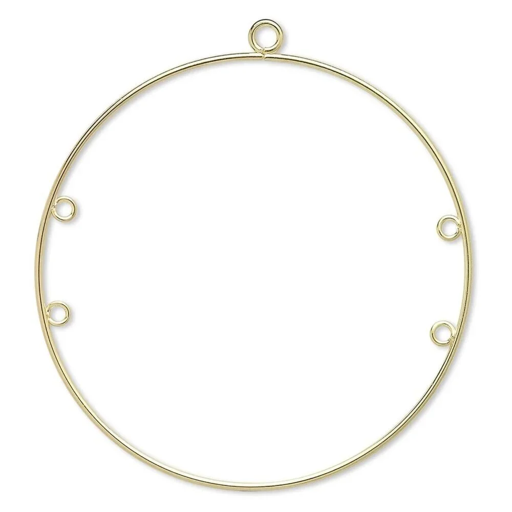 Gold 14K Plated 50mm 2